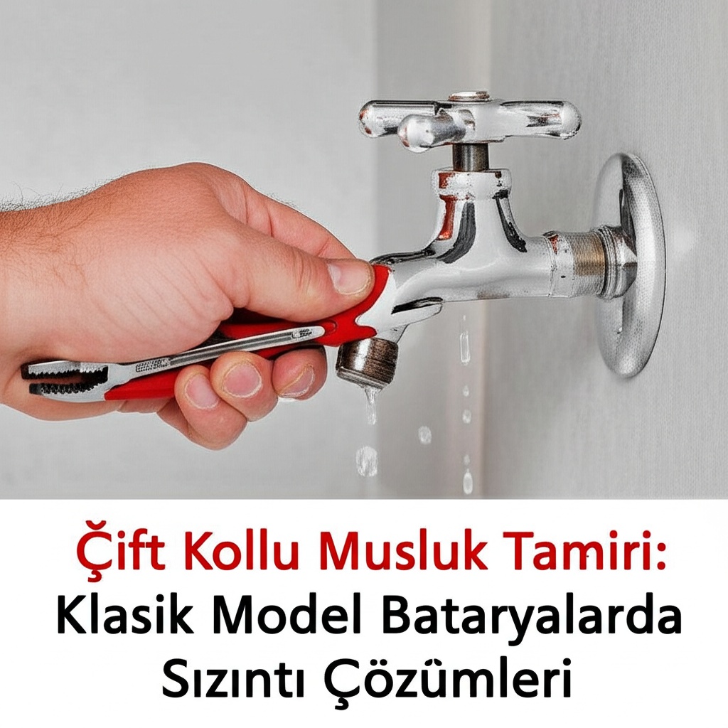 Çift Kollu Musluk Tamiri: Klasik Model Bataryalarda Sızıntı Çözümleri