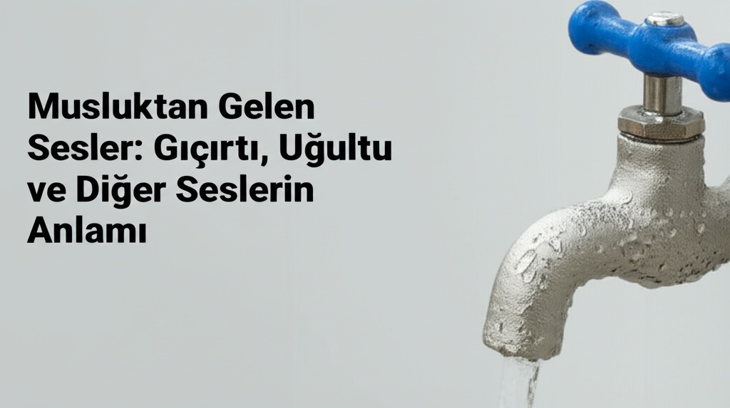 Musluktan Gelen Sesler: Gıcırtı, Uğultu ve Diğer Seslerin Anlamı